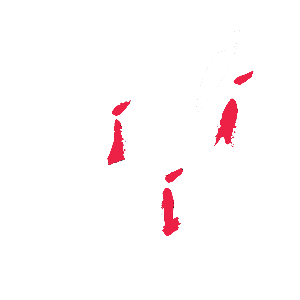 Logo blanc de Jiulia Via avec un style artistique