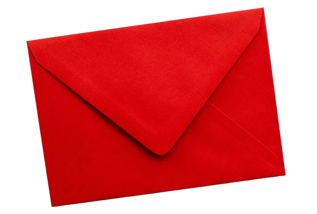 Enveloppe rouge